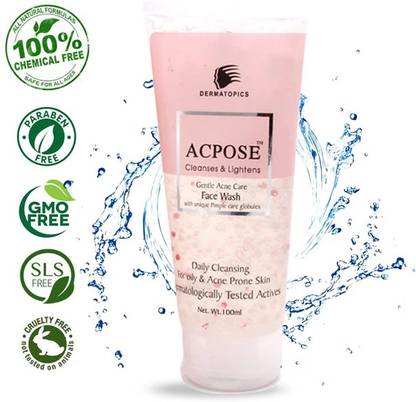 DERMA TOPICS HEALTH CARE Acpose Acne Care  Face wash for Oily-Acne Prone Skin & for Improve Complexion Face Wash