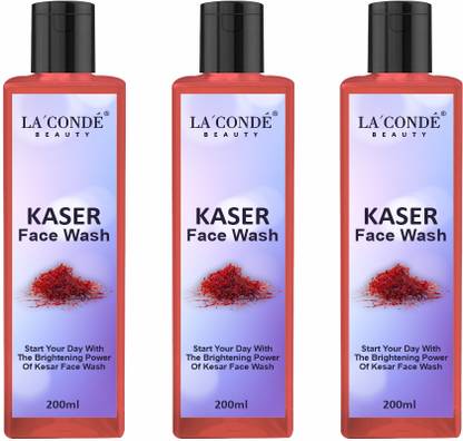 La'Conde Kesar  with Pure Saffron Extracts for Fair, Fresh and Glowing Skin Face Wash