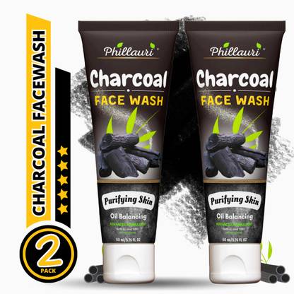 Phillauri Naturally Cleansing: Activated Charcoal Facewash Face Wash  (120 ml) at Rs. 49