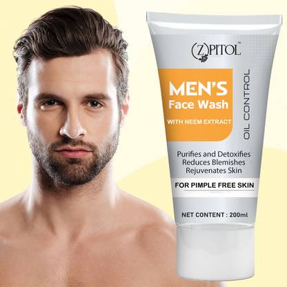 ZPITOL Anti Pollution  To For Men Natural Properties, Deep Pore & Oil Control Face Wash