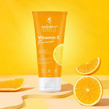 Skinify Vitamin C Facewash for Glowing & Healthy Skin | For Men & Women Face Wash