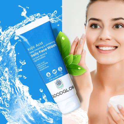 GOODGLOW Daily  | Glutathione | Kojic Acid | Niacinamide | Dermatologically Tested | Paraben Free | SLS Free | Deep cleaning & whitening | 70ml Face Wash
