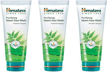 HIMALAYA Neem 50ml, pack of 3 Face Wash
