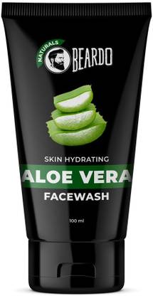 BEARDO Naturals Skin Hydrating Aloe Vera Facewash | Soothes, Hydrates & Heals | Gentle everyday formula | Suitable for all skin types | Eliminates Skin Dryness | Face Wash