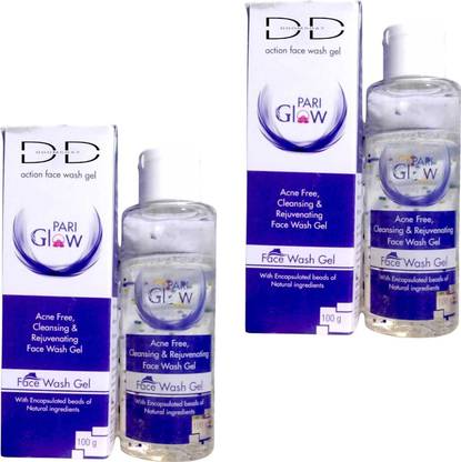 DOOMSDAY PARI GLOW FACE WASH ACNE FREE ,CLEANSING GIVE GLOWING REFERSHING HEALTHY SKIN PACK OF 100g x 2 Face Wash