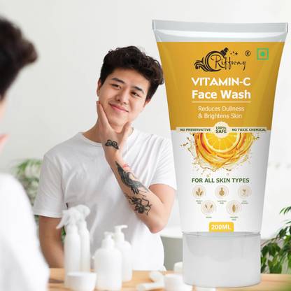 Riffway Vitamine C  To Remove Tanning & Dirt` Refines Skin Tone` Men & Women Face Wash