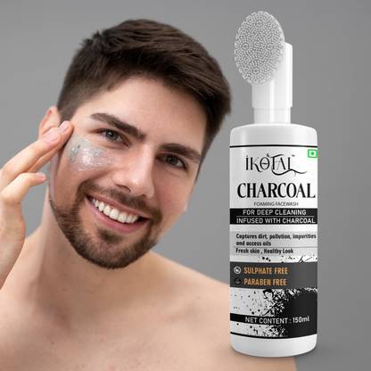 IKOTAL Charcoal For Men & Women For Radiance & Clear Face -, Removes Impurities Face Wash
