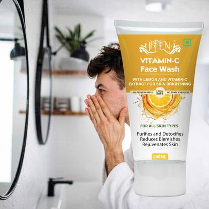 IBFEN Vitamin C  ! Treats Dead Cells Skin Purify & Deep Detox! Men & Women Face Wash