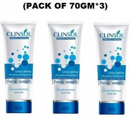 Clinsol Anti Acne  Pack of 3 Face Wash
