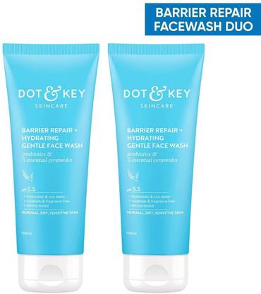 Dot & Key Barrier Repair Hydrating Gentle  Combo Pack of 2 200 ml Face Wash