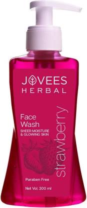 JOVEES Strawberry with Strawberry Extracts | For Normal to Dry Skin | For Hydrating & Glowing Skin | Paraben and Alcohol free Face Wash