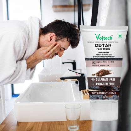 Vojtech Hyderating De Tan Facewash For Men Women _Dirt & Pollution & Blackhead Remover Face Wash