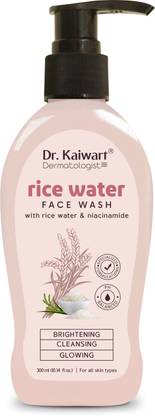 Dr. Kaiwart Rice Water Bright Face with Rice Water & Niacinamide for Glowing Skin | Cleanser for Uneven Skin Tone Face Wash