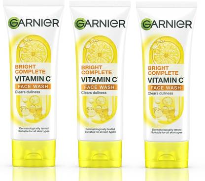 GARNIER Bright Complete Vitamin C Clear Dullness Foaming FaceWash-100g Face Wash
