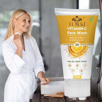 Fowke Vitamine C  For Acne & Brighter Skin ; Illuminates Skin; Men Women Face Wash