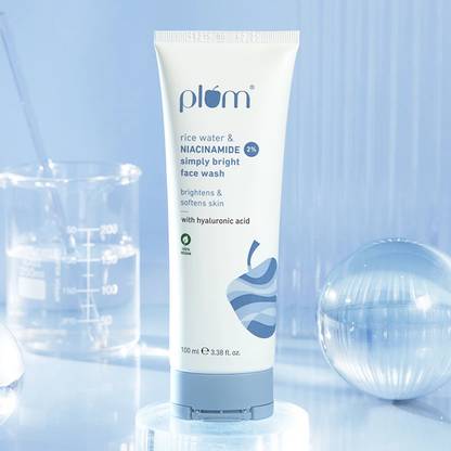 Plum 2% Niacinamide  With Rice Water For Bright, Soft Skin | Gentle, Non-drying Face Wash