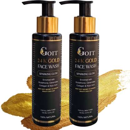 goit 24K Gold  Buy 1 Get 1 Free offer (100×2) ml Face Wash