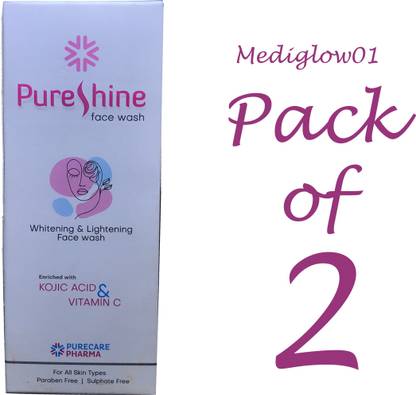 Pureshine Whitening & lightening Facewash pack of 2 Face Wash