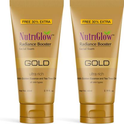 NutriGlow Gold Radiance Booster Foam (Pack of 2) Face Wash