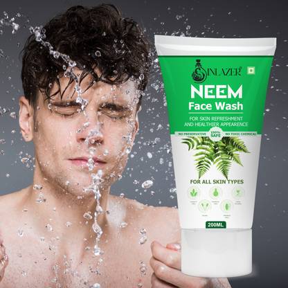 inlazer Neem Acne  For Spot Reduction' Fresh & Polished Skin' Men Women Face Wash