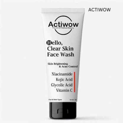 ACTIWOW Hello  with Natural AHAs Face Wash