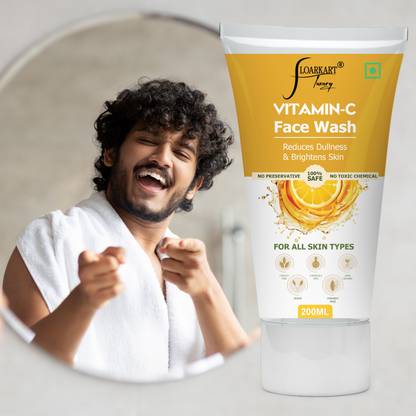 Floarkart Vitamine C Daily FaceWash For Healthy & Hydrated| Illuminates Skin| Men Women Face Wash