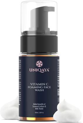 UNIQAYA Vitamin C Foaming - Deep Cleansing, Bright Complexion, For Acne, Fights Free Radicals, Reduce Pigmentation, Removes Dullness, For All Skin Type, 100ml Face Wash