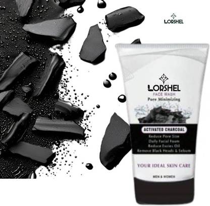 LORSHEL Charcoal  for Men with Extra Hydration and Moisture Lock Face Wash