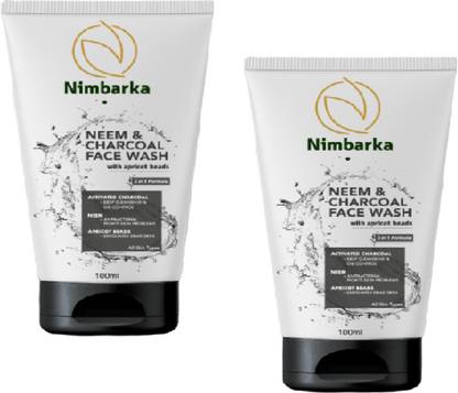 NIMBARKA NEEM+CHARCOAL FACE WASH 100ML EACH PACK OF 2 Face Wash