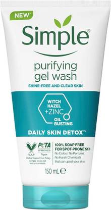 Simple Purifying Gel Wash Daily Skin Detox MADE IN POLAND Face Wash