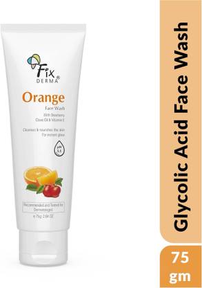 Fixderma Orange  with Vitamin E & Bearberry, Tan Removal & Instant Glow Cleanser Face Wash