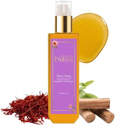 Ayurvedic Sutra  Kashmiri Kesar & Chandanam Face Cleanser For Skin Brightening, Face Wash