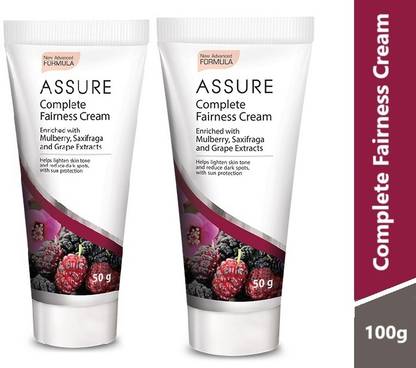ASSURE MS Complete Fairness Cream 50g Pack of 2 Face Wash