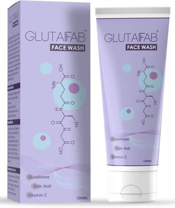 Glutafab Glutathione with Kojic Acid, Anti Pigmentation, Safe Skin Brightening & Glowing Face Wash