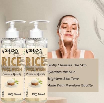SHENY COLORS Say Goodbye to Oily Skin with Rice  Face Wash
