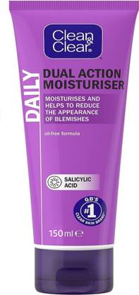 Clean & Clear Daily Dual Action Moisturiser - 150ml Face Wash