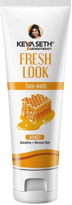 KEYA SETH AROMATHERAPY Fresh Look Honey Gel  Refreshing Foaming Soothes Inflamed Skin Enriched with Honey & Pure Essential Oil For All Skin Type, 100ml Face Wash