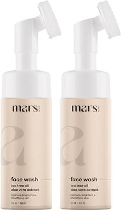 mars by GHC Foaming With Built-in Brush, Tea Tree, Aloe Vera, Vitamin C-No Paraben Face Wash  (240 ml) at Rs. 321