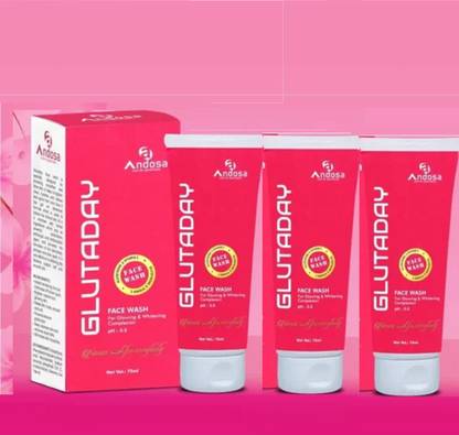 Glutaday Glutathion Whitening and Moisturizing  Pack _3 Face Wash