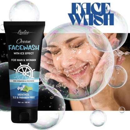 LEETEE Ocean  for Daily Use | Paraben-Free, Sulfate-Free, Fresh Feel | 100ml Face Wash