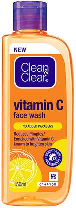 Clean & Clear Vitamin C| Reduces pimples | Enriched with Vitamin C to soothe skin Face Wash