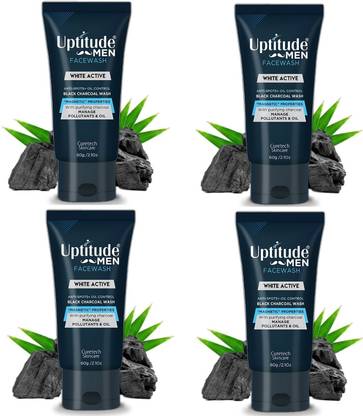 Uptitude Black Charcoal Facewash With Purifying Charcaol For Manage Pollutants & Oily Skin Face Wash