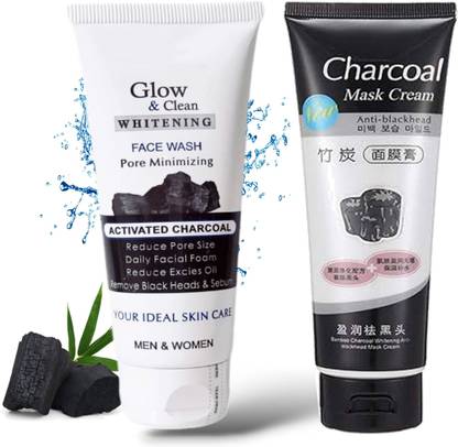 glamblush CHARCOAL FACE WASH AND MASK Face Wash