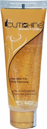 Cutishine with AHA & BHA for Gentle Exfoliation, Deep Cleansing Face Wash
