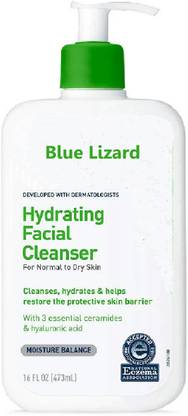 Blue Lizard Hydrating Facial Cleanser, Moisturizing  473ml Face Wash