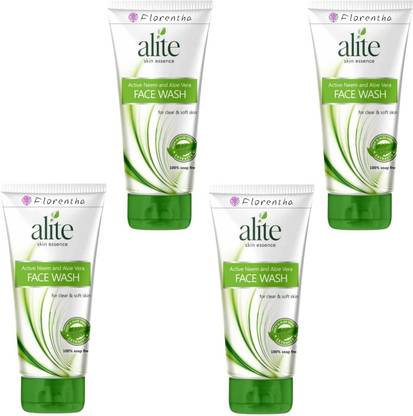 FLORENTHA ALITE ACTIVE NEEM FACEWASH FOR ACNE HEALTHY & GLOWING PACK OF- 70g x 4 Face Wash