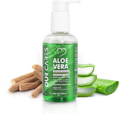 Ourcares Purifying Aloe Vera  Gel: Clear Skin, Naturally Face Wash