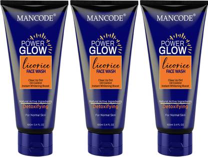 MANCODE Power Glow  for Men & Women - Deep Cleansing, Skin Brightening  Face Wash