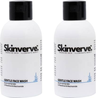 SKINVERVE Pack of 2  Gentle Skin Cleanser for Dry to Normal, Sensitive Skin, Hydrating  with Niacinamide, Vitamin B5 Face Wash