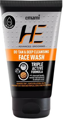 HE De-Tan & Deep Cleansing  | For All Skin Types Face Wash